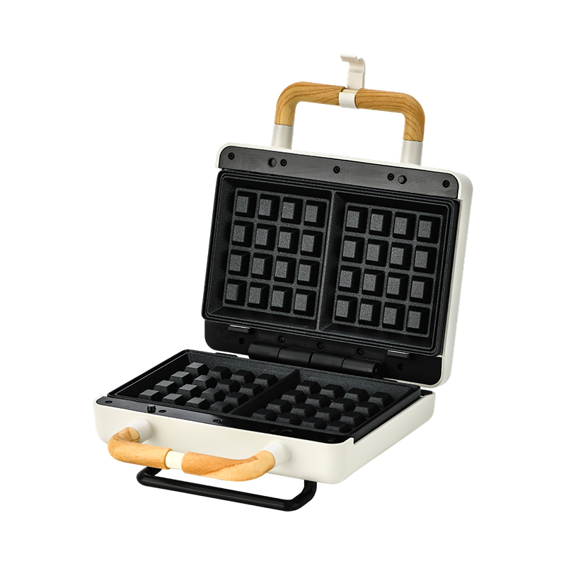 BJX-S003C 800W vaflovač na 2 plátky s pevnými deskami