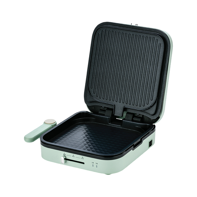 BJX-S022 28x28cm Otevírání a zavírání 180° Ovládání teploty Odnímatelná deska Velký gril